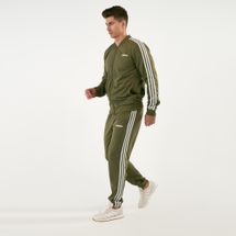 adidas 3 stripe poly tracksuit mens