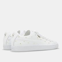 puma basket studs white