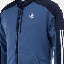 adidas game time tracksuit blue