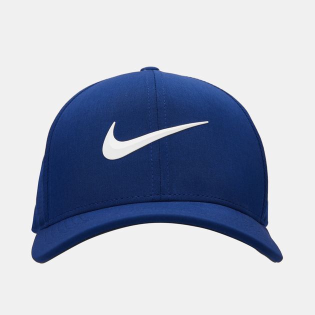 blue nike golf hat