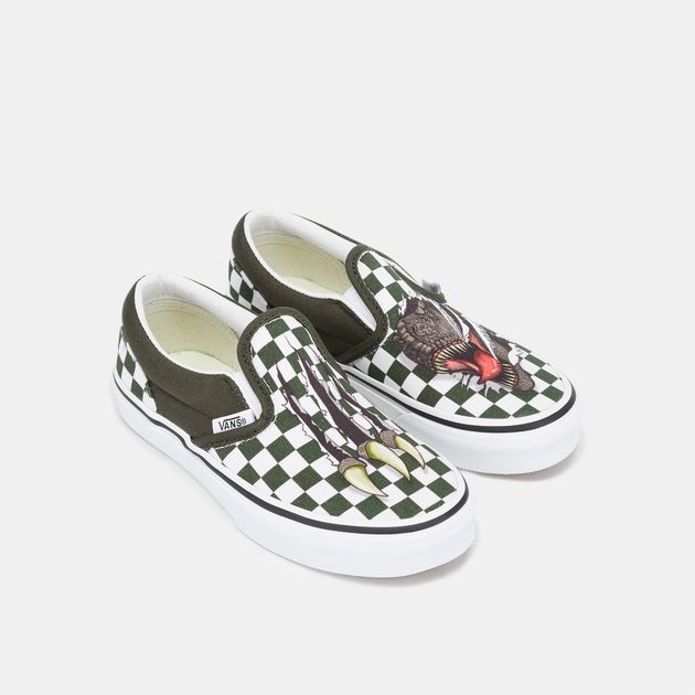 vans checkerboard slip on kids