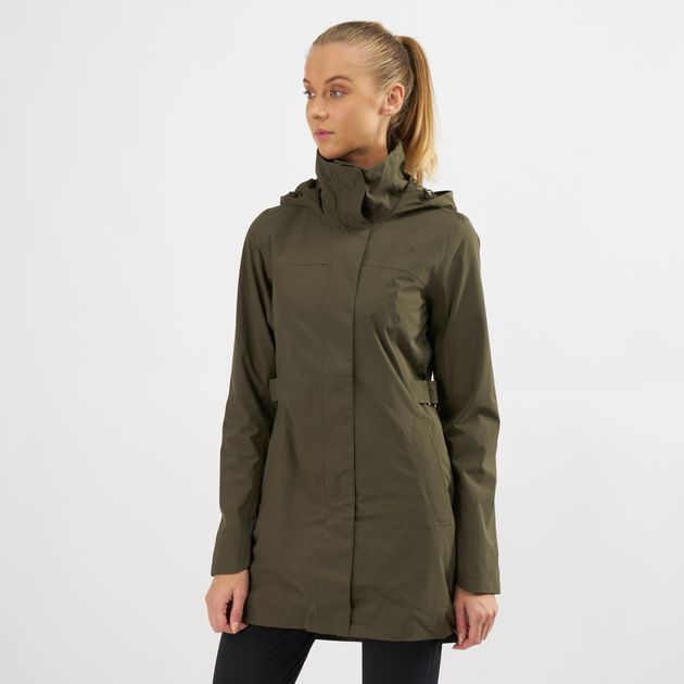 north face laney 11 trench coat