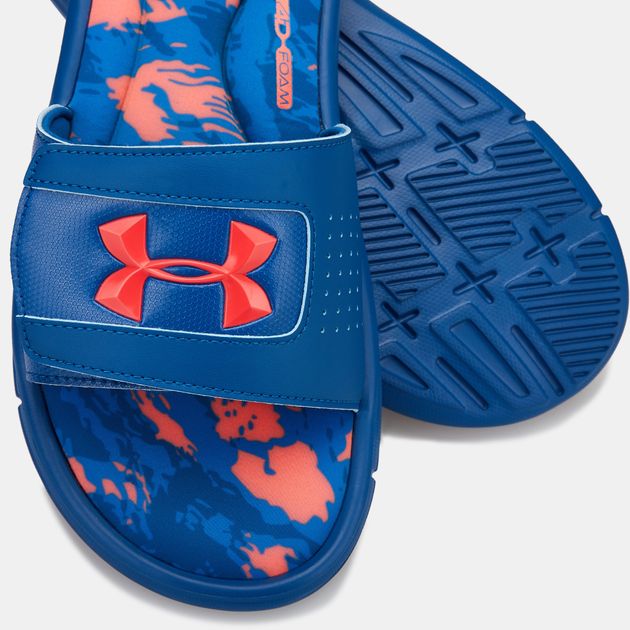 under armour slides blue