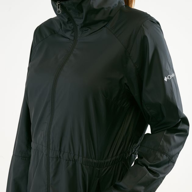 columbia sustina springs long lined windbreaker