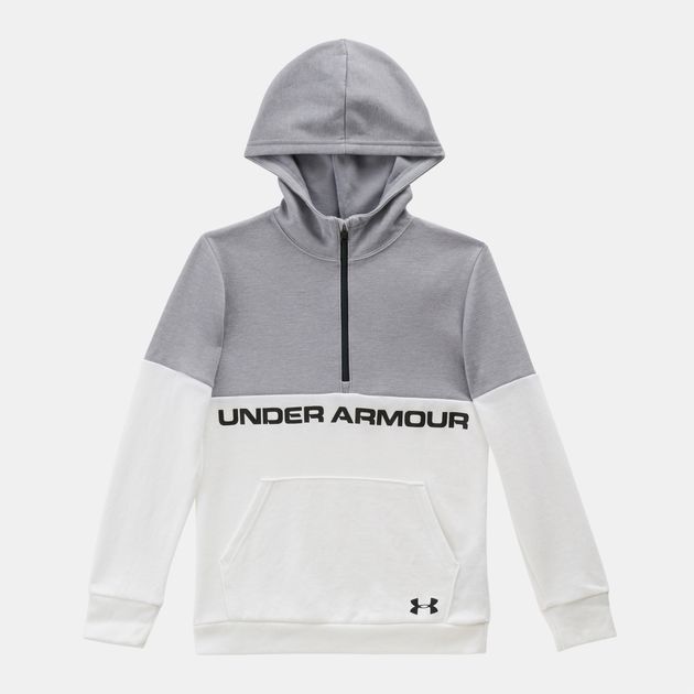 under armour hoodie white kids