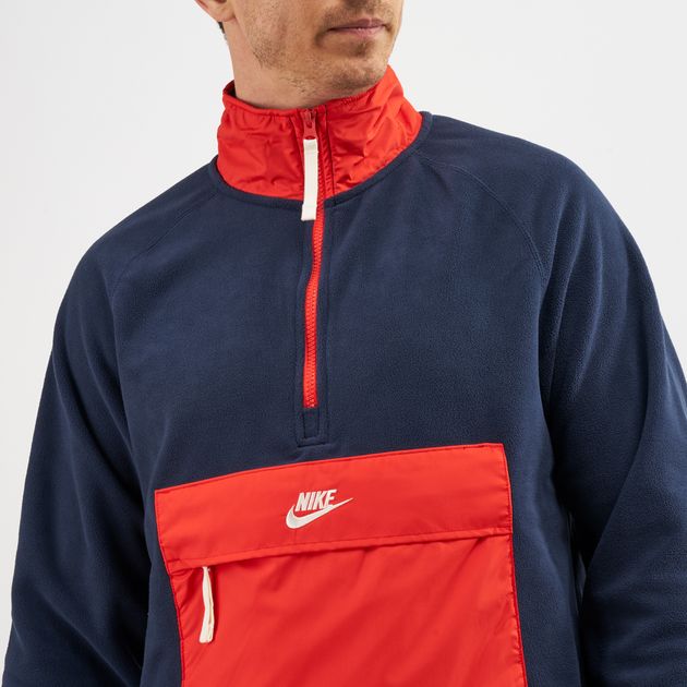 nike sportswear half zip top