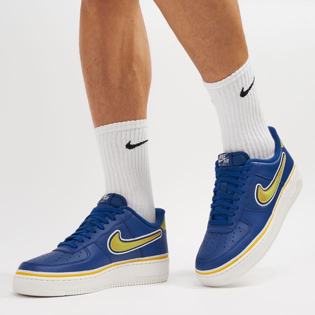 nike air force 1 07 lv8 blue yellow