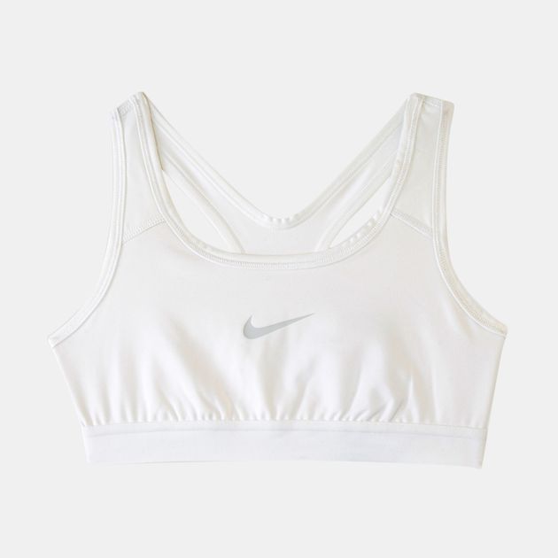 kids white sports bra