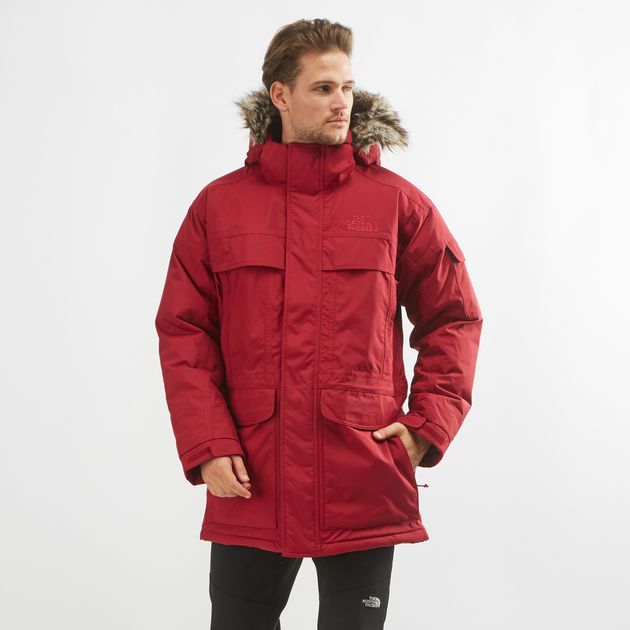 north face mcmurdo parka red