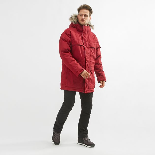 north face mcmurdo parka red