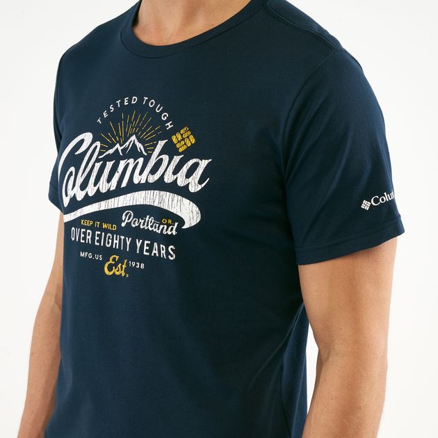 columbia leathan trail tee