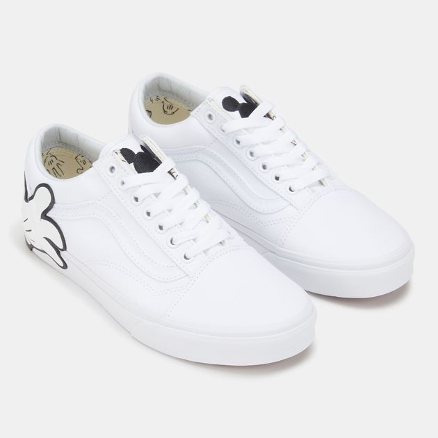 vans mickey mouse shoes white