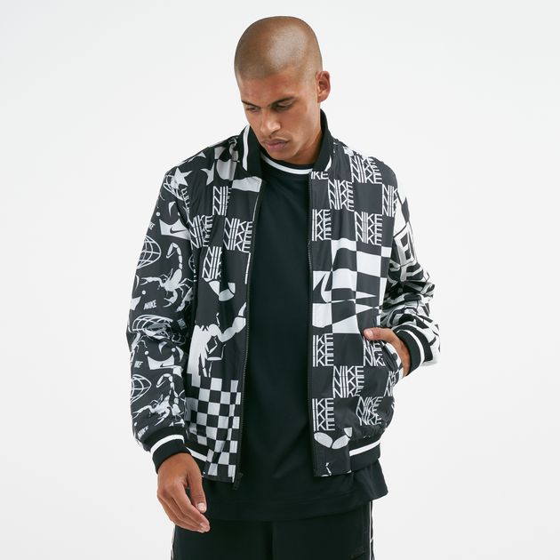 nike sportswear all over print track top