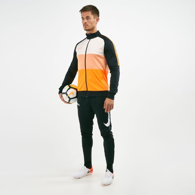 nike football academy track top in orange