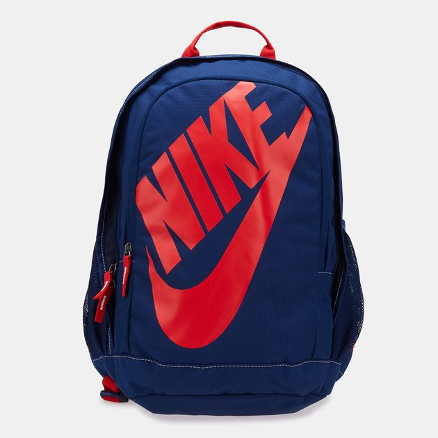 red and blue nike backpack