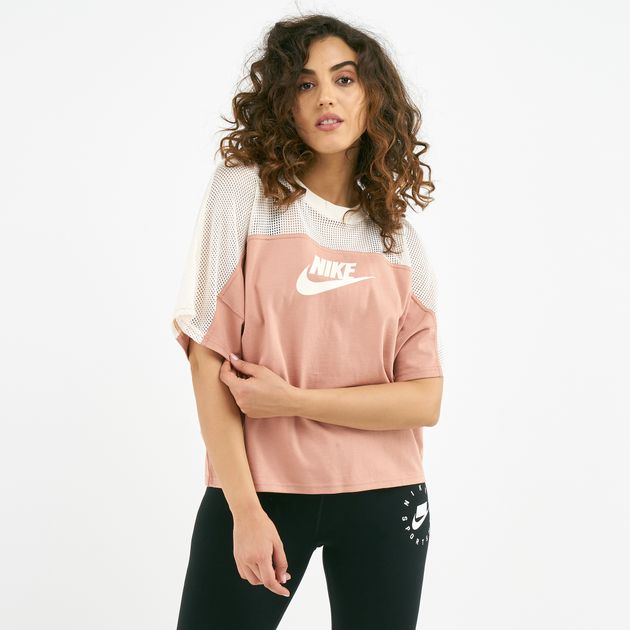 Nike Women S Sportswear Mesh T Shirt T Shirts Tops Clothing