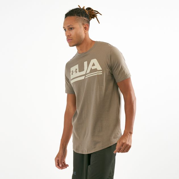 khaki under armour t shirt