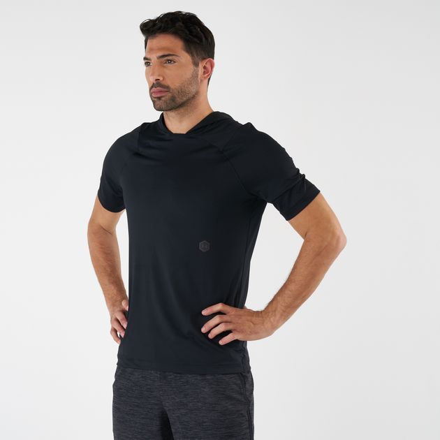 mens under armour short sleeve hoodie