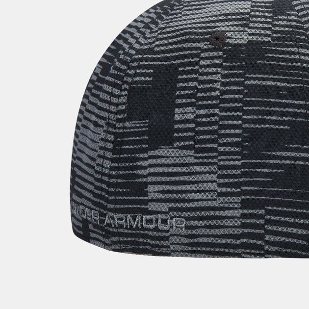 men's ua printed blitzing 3.0 stretch fit cap