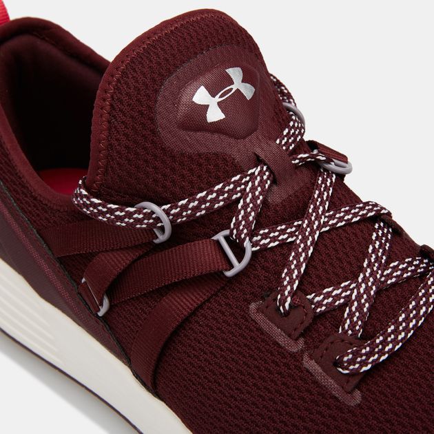 women's maroon under armour shoes