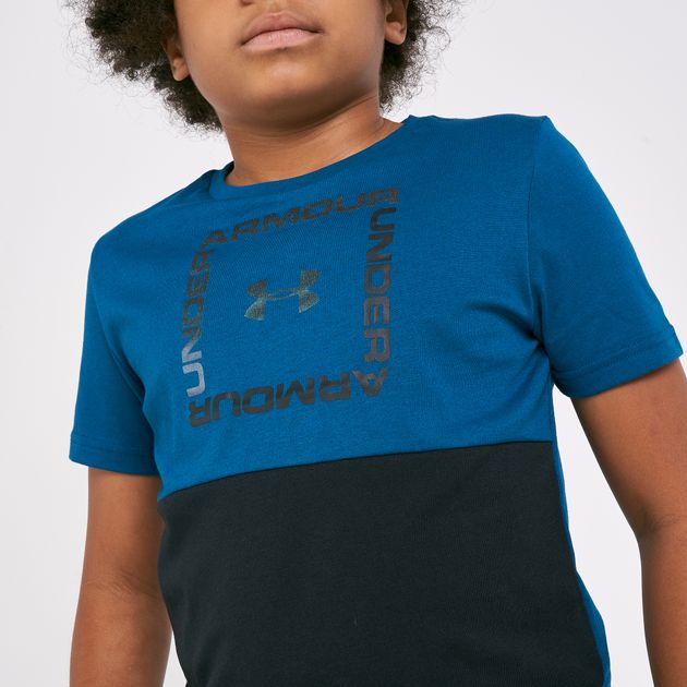 under armour t shirts blue kids