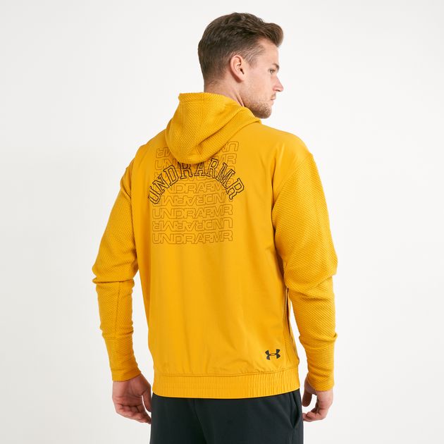 under armour hoodie yellow men