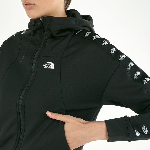 the north face train n logo full zip hoodie