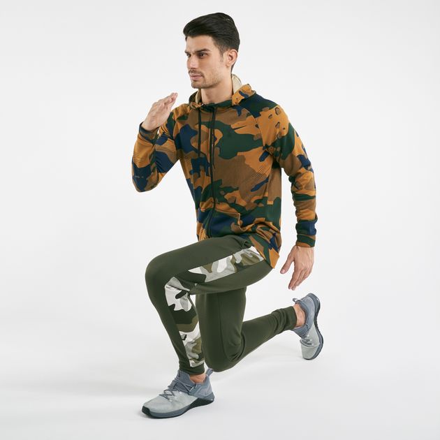 men's tapered camo training pants