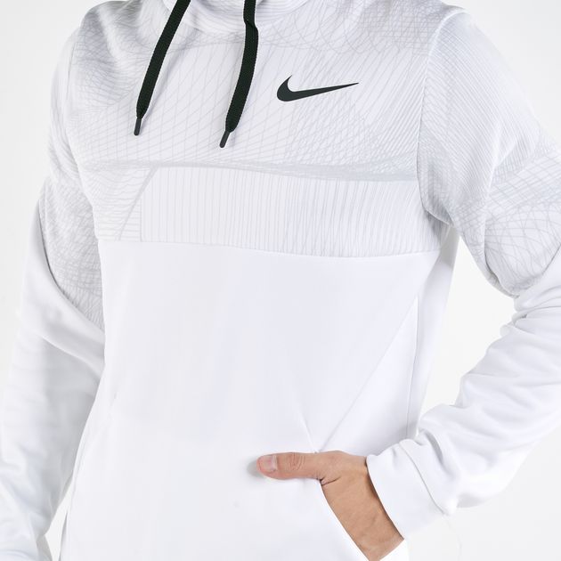 nike therma pullover hoodie white 