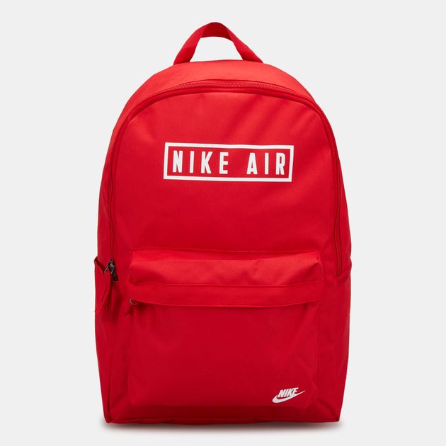 red and white nike backpack