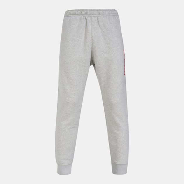 black fleece track pants