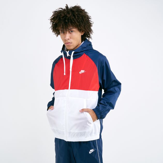 red white and blue nike jumpsuit