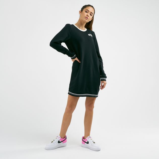 nike varsity sweatshirt dress