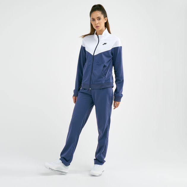 pink and blue nike tracksuit
