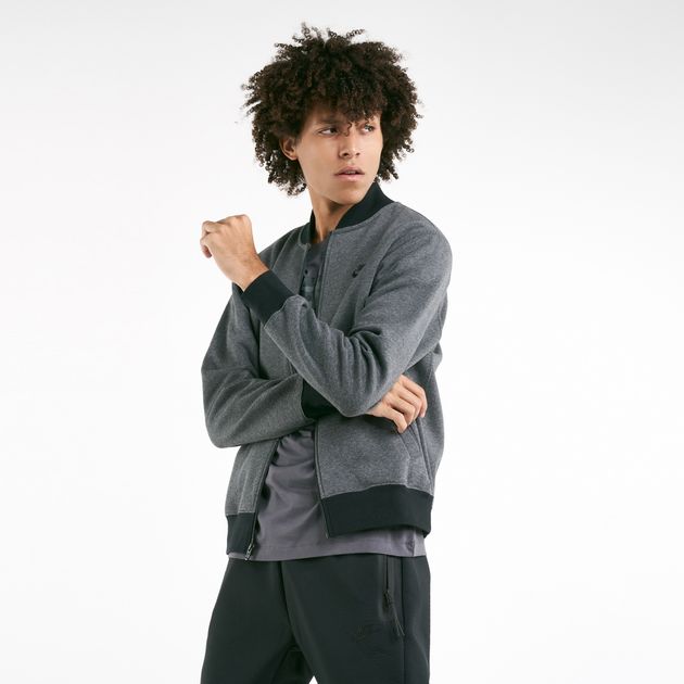 nike men's sportswear fleece bomber