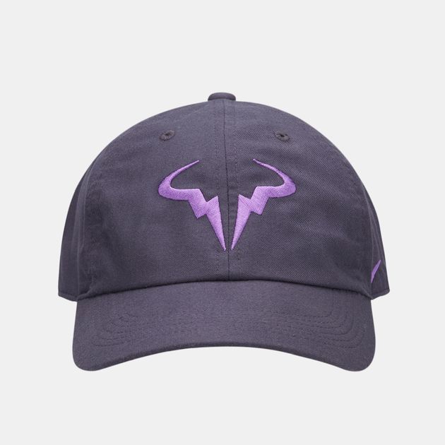 purple rafa hat