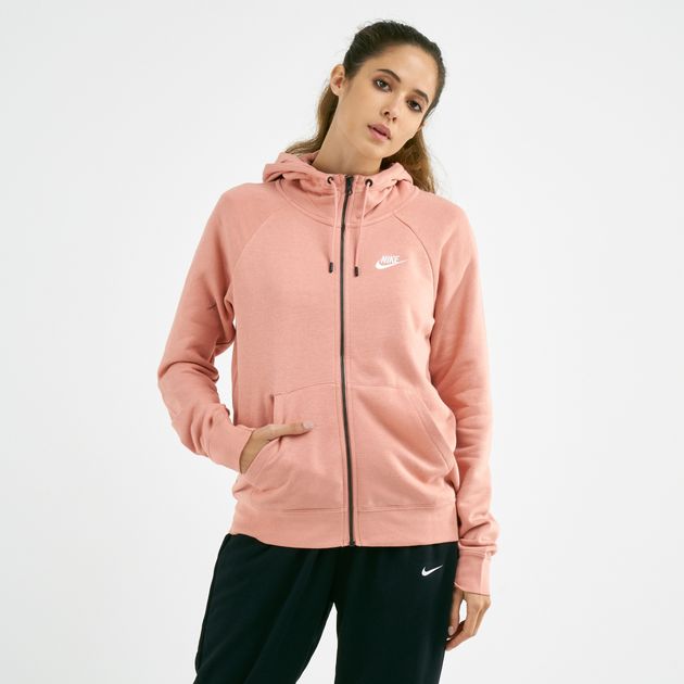 nike hoodie peach