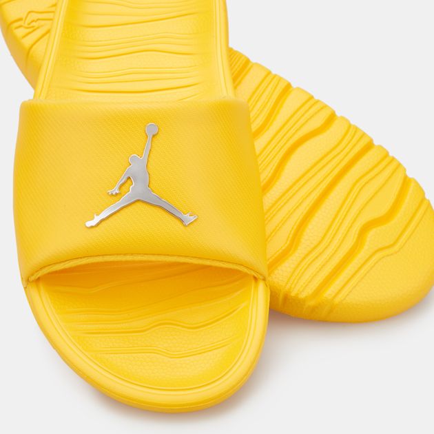 yellow jordan slides