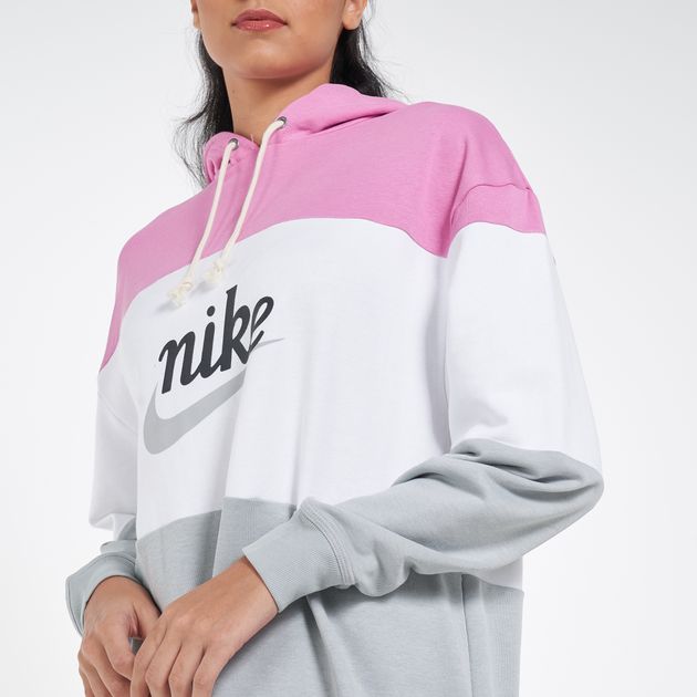 pink and grey nike hoodie