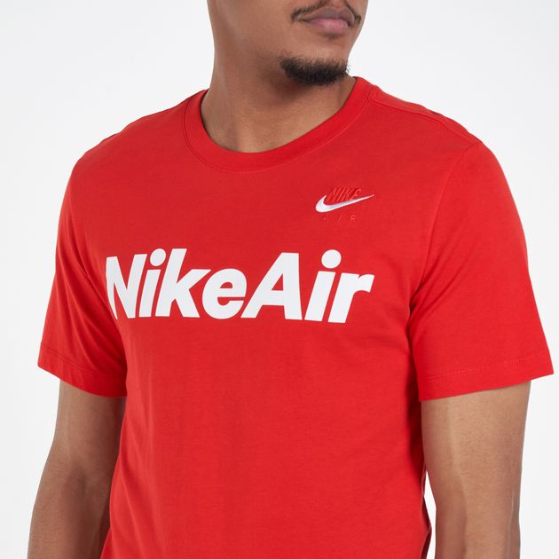 nike air t shirt red