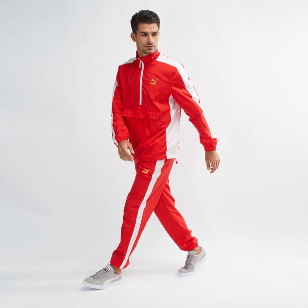 puma t7 tracksuit red