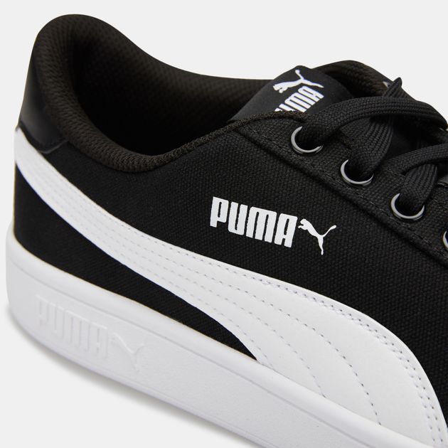 puma canvas shoes black