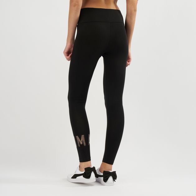 puma athletic logo leggings