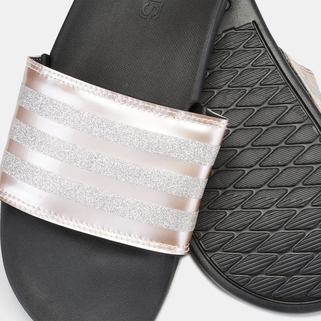 adidas women's adilette cloudfoam plus explorer slides