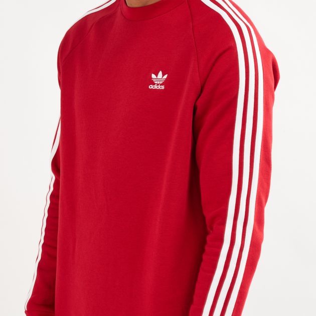 adidas 3 stripes crewneck sweatshirt