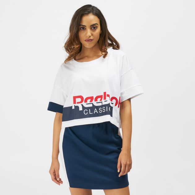 reebok classic cropped t shirt