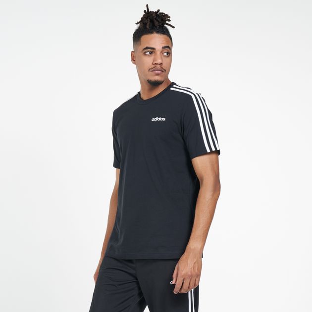 adidas mens 3 stripe t shirt