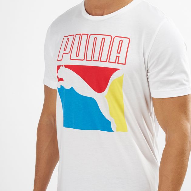 PUMA Men's Graphic Box Logo T-Shirt | T 
