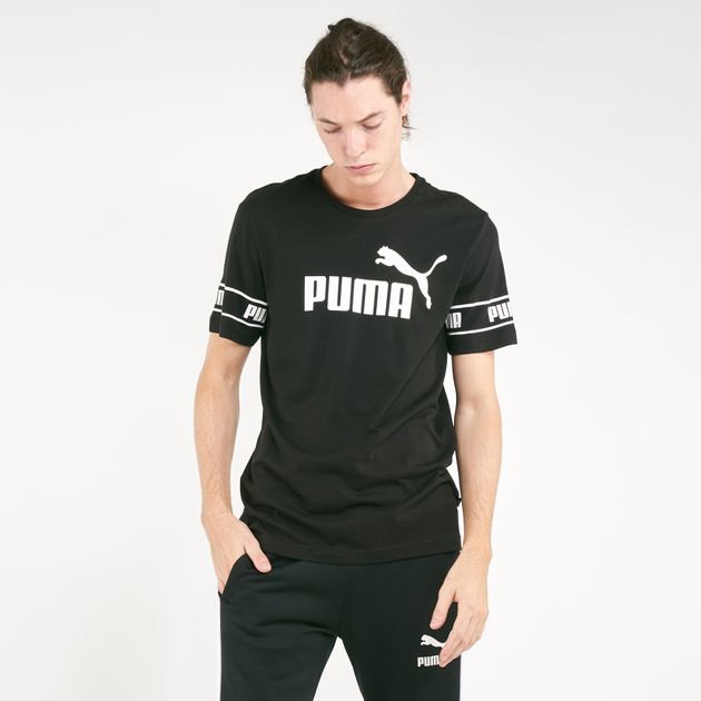 Puma Men S Big Logo Amplified T Shirt T Shirts Tops Clothing