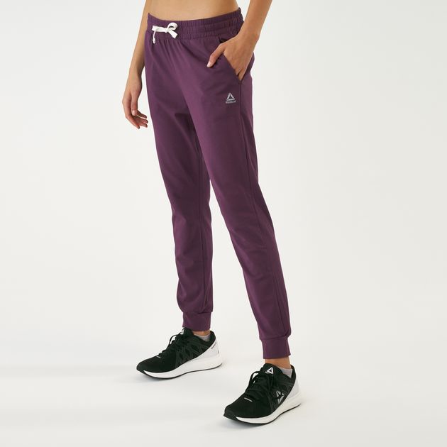reebok trousers womens purple